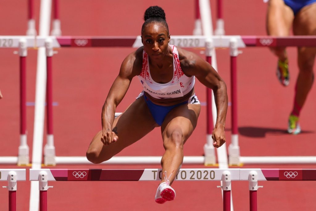 JapónTokio 2020/Campeona olímpica Jasmine CamachoQuinn de los 100