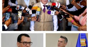 Exgobernante chileno Eduardo Frei, Roman Andres Jaquez Liranzo y Alejandro Moreno Cardenas. Inter News Service