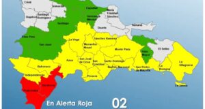 Las provincias dominicanas declaradas en alerta por paso del huracán Beryl. Inter News Service