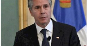 Antony Blinken, secretario de Estado de Estados Unidos, durante la visita a República Dominicana. Inter News Service