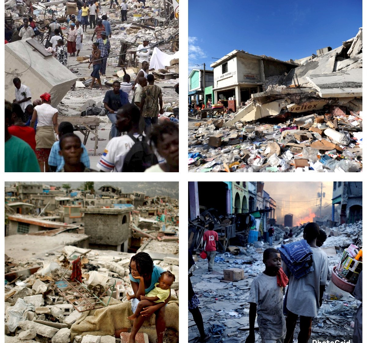 Imágenes del desastre causado por el sismo del 2010 en Haití. Según los expertos, uno similar podría darse en Santo Domingo. Inter News Service