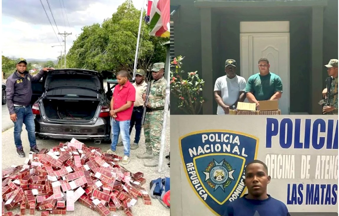 Los oficiales detenidos por contrabando