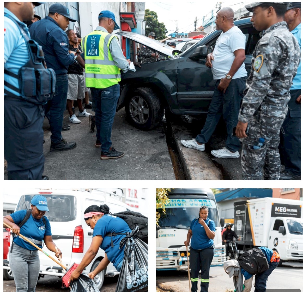 Jornadas de limpiezas de espacios públicos realizados por la alcaldía del Distrito Nacional. (Fotos oficiales). Inter News Service