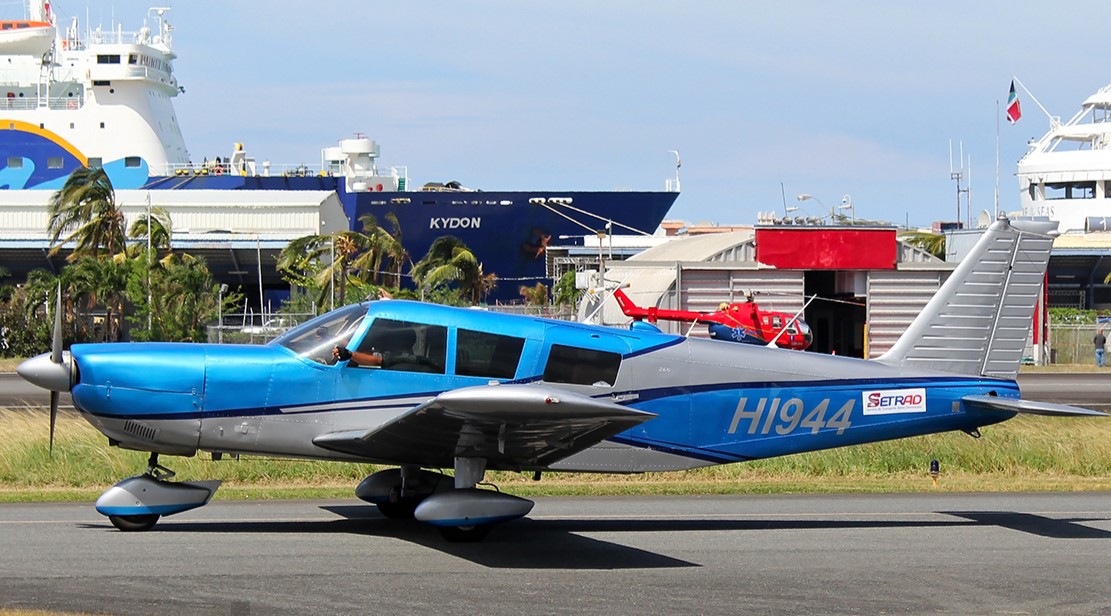 Modelo de la avioneta agredida después de despegar en el aeropuerto Internacional Toussaint Louverture, Haití. (Fuente-externa). Inter News Service