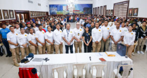 Aspirantes a formar parte de la Dirección General de Migración. (Fuente DGM). Inter News Service