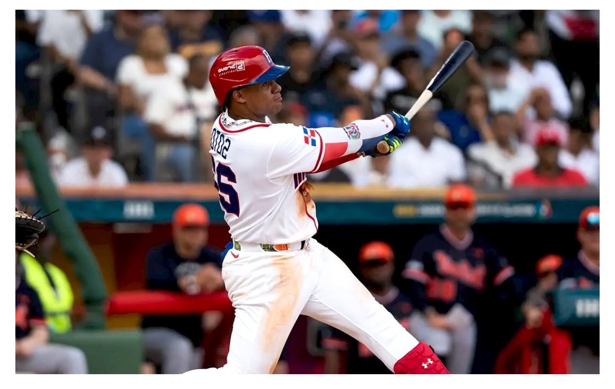 Juan Soto, tras conectar su segundo cuadrangular de la serie en un partido donde también pegó triple y remolcó tres vueltas. (Fuente externa). Inter News Service