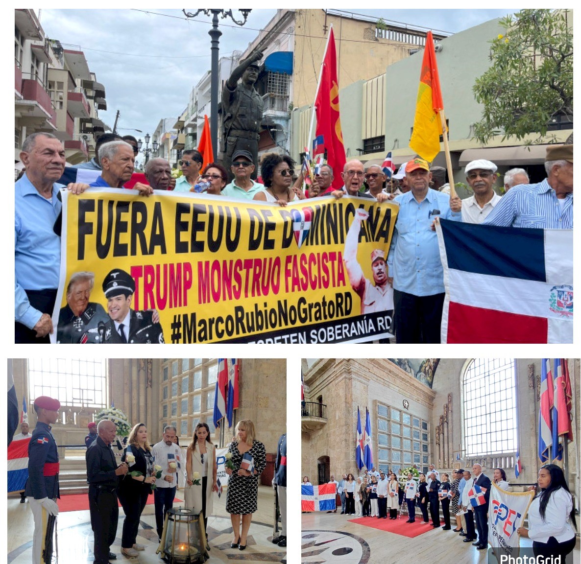 Imágenes del recordatorio de la revolución d 24 abril de 1965 que derivó en la intervención militar de Estados Unidos a la República Dominicana. (Fuente Externa). Inter News Service