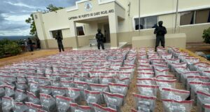 La droga confiscada por las autoridades dominicanas. (Fuente DNCD). Inter News Service