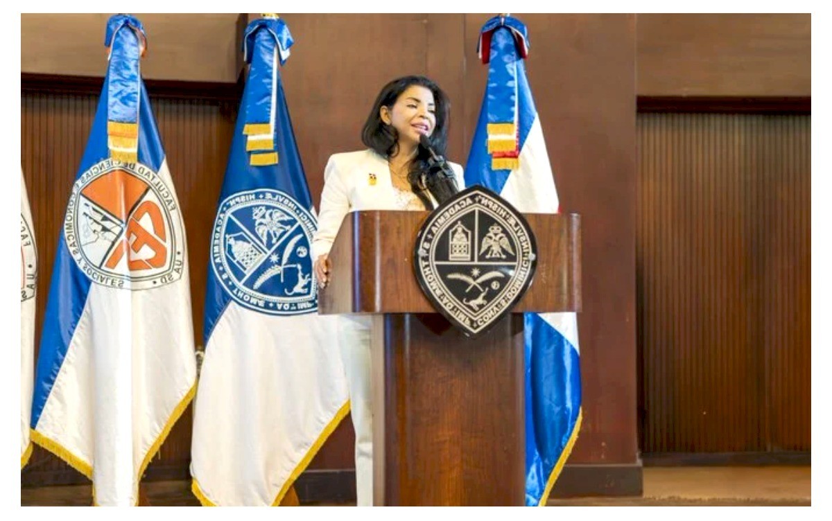 La procuradora general, Yeni Berenice Reynoso, ofreciendo detalles sobre la criminalidad (Fuente oficial). Inter News Service
