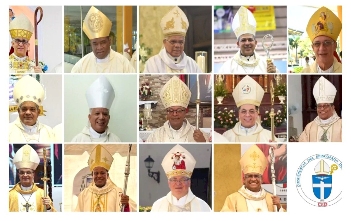 Rostros de los miembros de la Conferencia del Episcopado Dominicano. (Fuente externa). Inter News Service