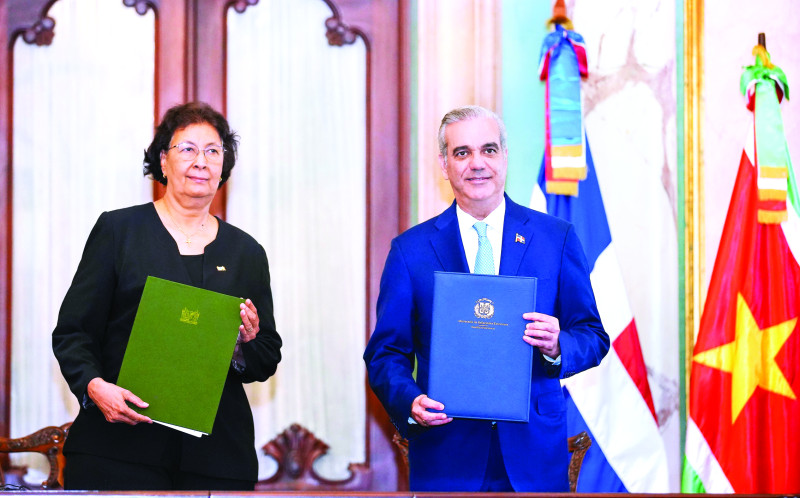 Los gobernantes Luis Abinader y Jennifer Geerlings-Simons reafirmaron su compromiso con el multilateralismo, el respeto al derecho internacional y el fortalecimiento de la cooperación regional. (Fuente externa). Inter News Service