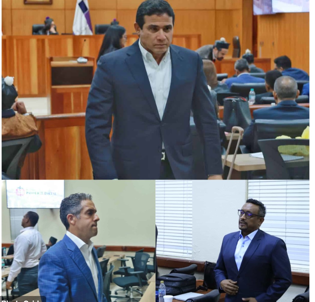 Imagen de archivo de los generales militares Adán Cáceres Silvestre, Juan Carlos Torres Robiou y el coronel policial Rafael Núñez D’Aza condenados a 20 años de prisión por estafar al Estado dominicano en el denominado caso Coral. Inter News Service