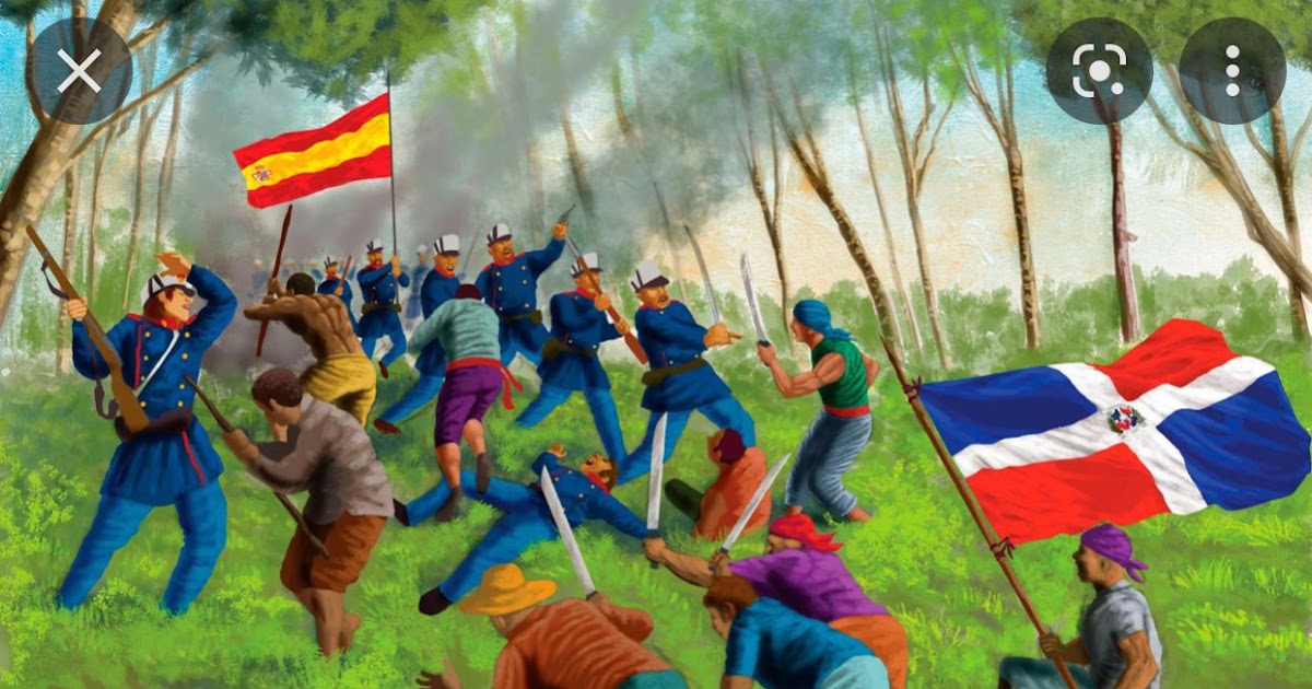 Imagen de archivo de los dominicanos luchando contra los soldados españoles durante la Guerra de la Restauración. Inter News Service